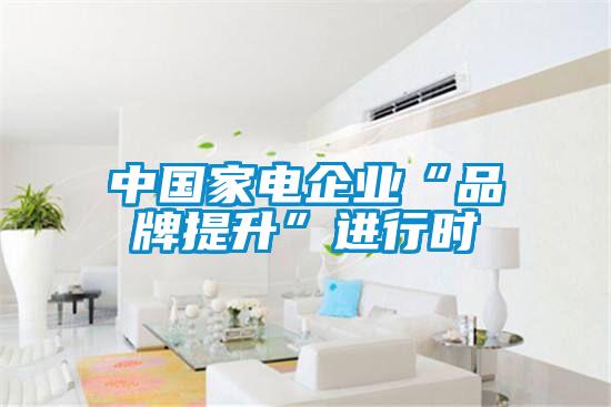 中國家電企業(yè)“品牌提升”進行時