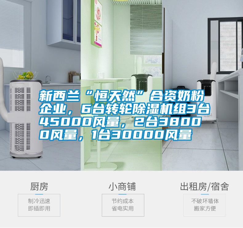 新西蘭“恒天然”合資奶粉企業(yè)，6臺(tái)轉(zhuǎn)輪除濕機(jī)組3臺(tái)45000風(fēng)量，2臺(tái)38000風(fēng)量，1臺(tái)30000風(fēng)量