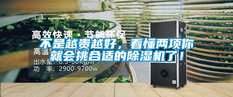 不是越貴越好，看懂兩項你就會挑合適的除濕機了！