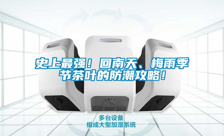 史上最強(qiáng)！回南天、梅雨季節(jié)茶葉的防潮攻略！