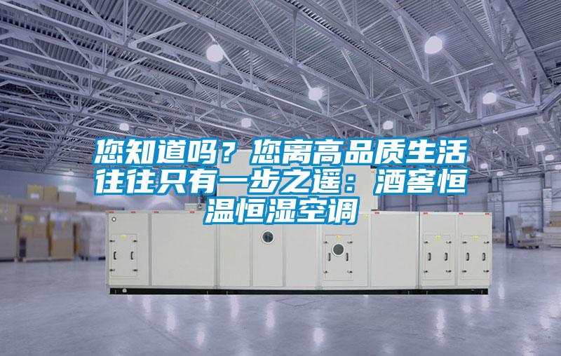 您知道嗎？您離高品質(zhì)生活往往只有一步之遙：酒窖恒溫恒濕空調(diào)