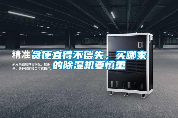 貪便宜得不償失，買哪家的除濕機要慎重