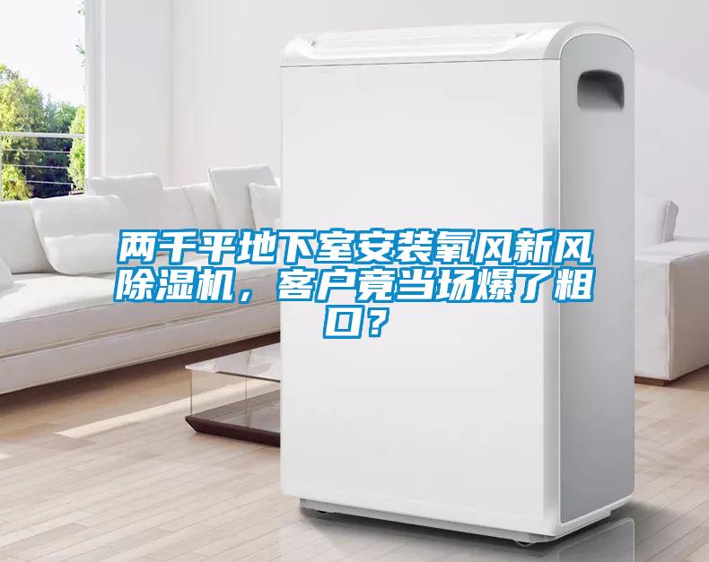 兩千平地下室安裝氧風(fēng)新風(fēng)除濕機(jī)，客戶竟當(dāng)場爆了粗口？