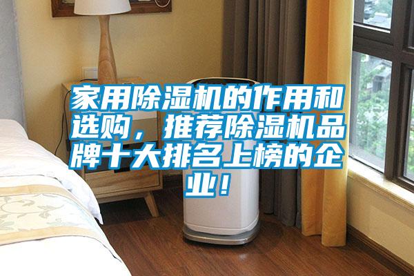 家用除濕機(jī)的作用和選購，推薦除濕機(jī)品牌十大排名上榜的企業(yè)！