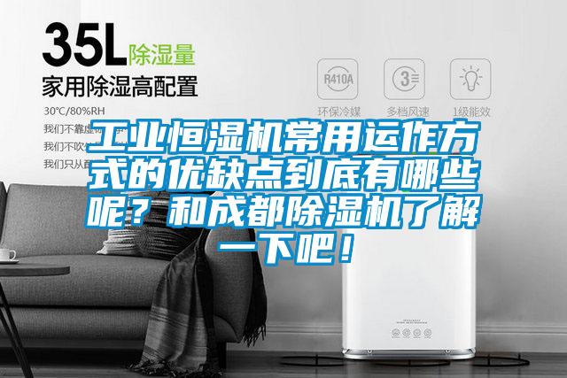 工業恒濕機常用運作方式的優缺點到底有哪些呢？和成都除濕機了解一下吧！