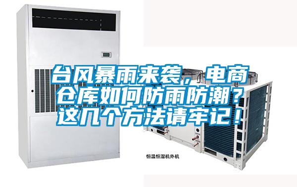 臺風(fēng)暴雨來襲，電商倉庫如何防雨防潮？這幾個方法請牢記！