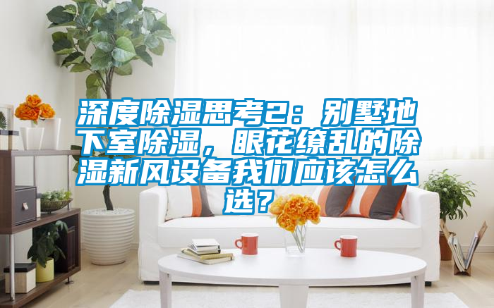 深度除濕思考2：別墅地下室除濕，眼花繚亂的除濕新風設備我們應該怎么選？