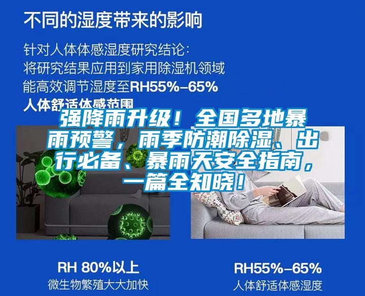 強降雨升級！全國多地暴雨預警，雨季防潮除濕、出行必備、暴雨天安全指南，一篇全知曉！