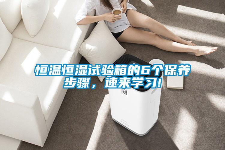 恒溫恒濕試驗箱的6個保養(yǎng)步驟，速來學(xué)習(xí)!