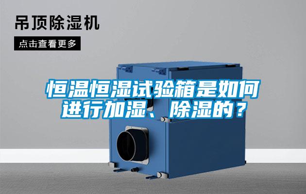 恒溫恒濕試驗箱是如何進(jìn)行加濕、除濕的？