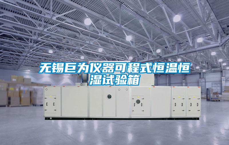 無(wú)錫巨為儀器可程式恒溫恒濕試驗(yàn)箱