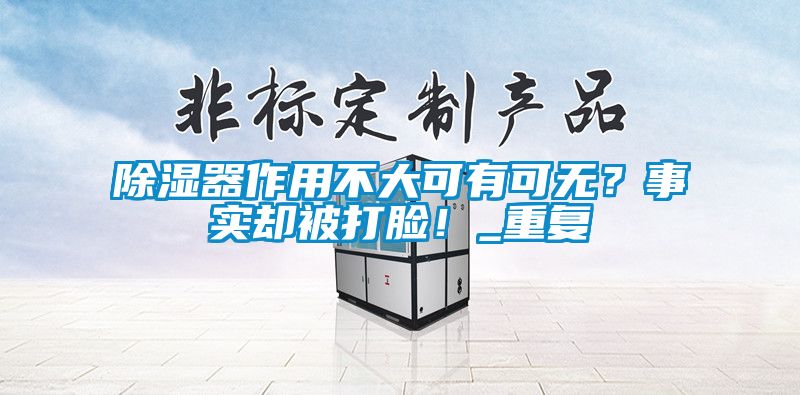 除濕器作用不大可有可無？事實卻被打臉！_重復