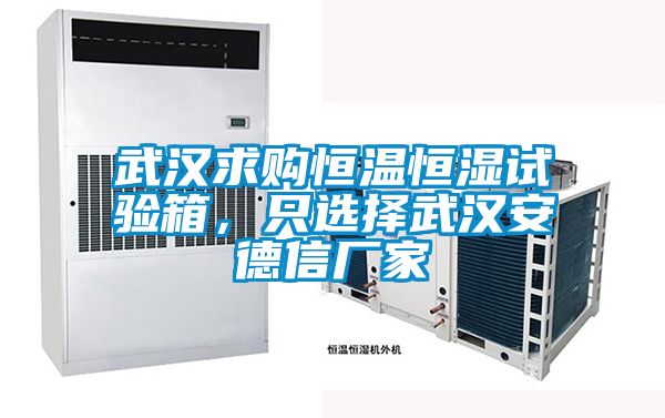 武漢求購(gòu)恒溫恒濕試驗(yàn)箱，只選擇武漢安德信廠家