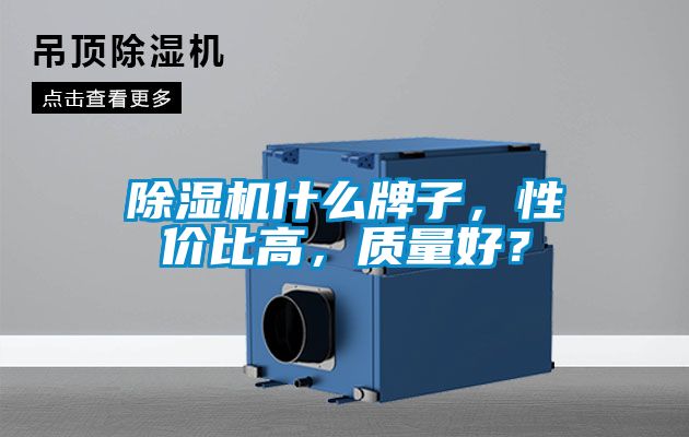 除濕機什么牌子，性價比高，質量好？