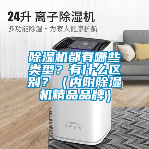 除濕機都有哪些類型？有什么區別？（內附除濕機精品品牌）